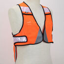 R250&nbsp;サイクル反射ベスト&nbsp;&nbsp;ポケット付きロング&nbsp;フリーサイズ&nbsp;&nbsp;ネオンオレンジ