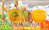 そのまんま100％柑橘ジュース詰合せ5本セット