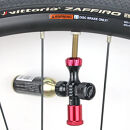 R250&nbsp;プリセット型CO2インフレーター&nbsp;&nbsp;ブラック/レッド&nbsp;空気圧計付&nbsp;仏式