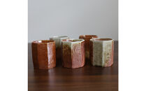 【信楽焼&nbsp;土の子窯皆川陶房】八角カップ&nbsp;穴窯焼成