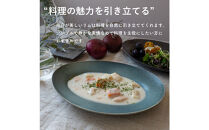 【信楽焼・明山】リムオーバル皿&nbsp;L（淡青磁）s18-di19-A8