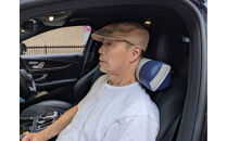 【特許・意匠取得／日本製】寝返りが整体になる《願えりまくらＭ》グレーネイビー