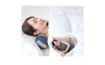 【特許・意匠取得／日本製】寝返りが整体になる《願えりまくらＭ》ピンクベージュ