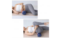 【特許・意匠取得／日本製】寝返りが整体になる《願えりまくらＬ(ロング)》ピンクネイビー