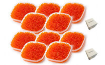 いくら 醤油漬け 1kg(100g×10P) アメリカ 鮭の卵 化粧箱入 尾張まるはち