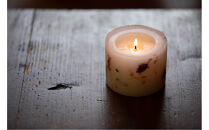 ロスフラワーで作る、ボタニカルキャンドル（シトラスの香り）