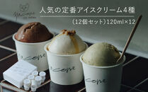 人気の定番アイスクリーム４種（12個セット）