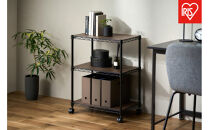 カラーメタルラック　ウッドボード付き&nbsp;CMM-55073B&nbsp;ブラック