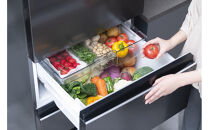 冷凍冷蔵庫&nbsp;370L&nbsp;自動製氷機能付&nbsp;IRSN-I37A-B&nbsp;ブラック