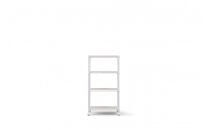 カラーメタルラック　ウッドボード付き&nbsp;CMM-55104B&nbsp;ホワイト