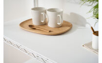 カラーメタルラック　ウッドボード付き&nbsp;CMM-75104B&nbsp;ホワイト