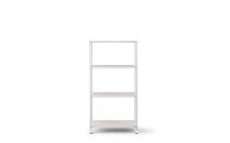 カラーメタルラック　ウッドボード付き&nbsp;CMM-75144B&nbsp;ホワイト