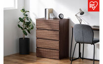 組立簡単ウッドチェスト&nbsp;KKWCｰ590&nbsp;ウォールナット