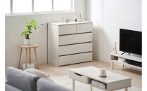 組立簡単ウッドチェスト&nbsp;KKWCｰ790&nbsp;ホワイト