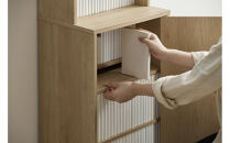 隠せる本棚&nbsp;HKH-400&nbsp;ナチュラル/ブラック