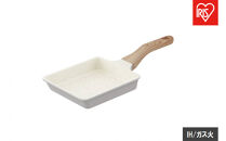 ナチュかるフライパンエッグパン　ＩＨ・ガス火対応&nbsp;NTL-EGPG&nbsp;パールグレー×アイボリー