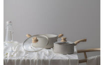 ナチュかる片手なべ１８cm　ＩＨ・ガス火対応&nbsp;NTL-P18&nbsp;グレイッシュモカ