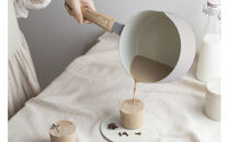 ナチュかる片手なべ１８cm　ＩＨ・ガス火対応&nbsp;NTL-P18&nbsp;パールグレー×アイボリー