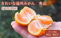 12/25までにご入金確認分は年内発送確定！きれいな温州みかん&nbsp;寄贈用にお勧め&nbsp;箱込み&nbsp;3kg&nbsp;(Sサイズ指定)　秀品