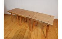 ３連スツール（胡桃）