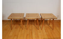 ３連スツール（胡桃）