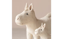 【信楽焼・明山】干支置物「迎春うま」親子セット　eto26-01