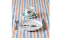 ナルミ&nbsp;アンナエミリア&nbsp;カップ&ソーサー(とり)&nbsp;220cc&nbsp;2人用&nbsp;96697-23167P