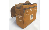 【キャメル】帆布ショルダー【魁（B5）】[尾道&nbsp;帆布鞄&nbsp;彩工房]