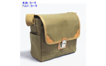 【カーキ】帆布ショルダー【魁（B5）】&nbsp;[尾道&nbsp;帆布鞄&nbsp;彩工房]