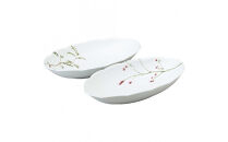 ナルミ&nbsp;里花暦&nbsp;ゆったりオーバルボウルセット&nbsp;32cm&nbsp;2人用&nbsp;40912-33085