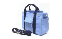 petit-KOGU&nbsp;（B5）水色/紺　2WAY&nbsp;[尾道&nbsp;帆布鞄&nbsp;彩工房]