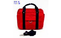 petit-KOGU&nbsp;（B5）赤/紺　2WAY&nbsp;[尾道&nbsp;帆布鞄&nbsp;彩工房]