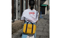 petit-KOGU&nbsp;（B5）からし/紺　2WAY&nbsp;［尾道&nbsp;帆布鞄&nbsp;彩工房］