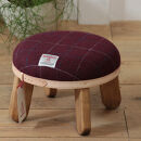 まぁるいスツール【ボルドー】&nbsp;子供&nbsp;椅子イスキッズ&nbsp;HARRIS&nbsp;TWEED（ハリスツイード