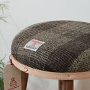 まぁるいスツール【ブラウンチェック】&nbsp;子供&nbsp;椅子イスキッズ&nbsp;HARRIS&nbsp;TWEED（ハリスツイード）