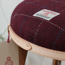 ハイスツール&nbsp;【ボルドー】HARRIS&nbsp;TWEED（ハリスツイード）