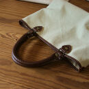 【サンドベージュ】MT-03&nbsp;帆布×革&nbsp;クラシカルな雰囲気のミニトートバッグ&nbsp;