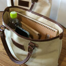 【キナリ】MT-03&nbsp;帆布×革&nbsp;クラシカルな雰囲気のミニトートバッグ