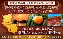 ［観光まちづくり相互連携協定記念］町の逸品定期便 ～白浜町・九度山町・高野町から心を込めてお届けします～［定期便・全3回］［TT1］