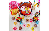 金扇　干支飴200個入り×1袋　個包装　6色ミックス