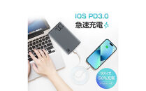 モバイルバッテリー&nbsp;30000mAh&nbsp;大容量&nbsp;100W高速充電&nbsp;防災電源&nbsp;ポータブル電源&nbsp;パワーバンク&nbsp;ノートパソコン充電&nbsp;ポリマー電池&nbsp;PD対応&nbsp;QC3.0&nbsp;携帯充電器&nbsp;USB出力ポート&nbsp;Type&nbsp;C出力/入力ポート&nbsp;PSE認証済&nbsp;【PL保険加入済み製品・安心】