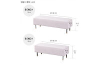 Carlo&nbsp;カルロ&nbsp;幅140cm&nbsp;ソファベンチ&nbsp;アイランドソファ&nbsp;ミルキーホワイト&nbsp;【モーブル】【大川家具】