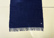 徳島市産&nbsp;正藍先絲染&nbsp;和田縞ストール&nbsp;【濃紺色】