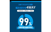 【2025最新】4in1ケーブル&nbsp;Type-C&nbsp;to&nbsp;Type-C充電ケーブル2m&nbsp;iPhone15/16対応&nbsp;充電コード&nbsp;Type-C&nbsp;/&nbsp;iPhone&nbsp;/&nbsp;USB-A&nbsp;急速充電対応&nbsp;マルチケーブル&nbsp;断線に強い&nbsp;最大PD60W&nbsp;時短充電&nbsp;USB2.0&nbsp;データ転送&nbsp;480Mbps&nbsp;高速データ通信&nbsp;データ伝送&nbsp;iOS&nbsp;Android&nbsp;多機種対応