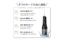 【2025最新】口腔洗浄器 ウォーターピック ジェットウォッシャー＜ホワイト＞ 4本ノズル付き 4つモード調節可能 IPX7防水仕様 歯垢除去 Type-C充電 残電量表示 携帯型 歯周ポケット洗浄 磨き残しゼロを目指す 手軽なハンディタイプ 省スペース 280ml水タンク 日本語取扱説明書付き 