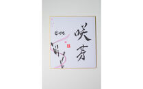 福岡市書道家による墨象命名書（オーダー作品）色紙・額装／世界に一つだけの名前の書