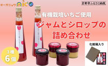 【オーガニックnico】有機イチゴで作ったジャムとシロップの詰め合わせ｜無添加 人気 いちご ジャム［ 京都 有機  オーガニックいちご 無添加 無着色フルーツ 果物人気 おすすめ お取り寄せ 通販 送料無料 ふるさと納税 