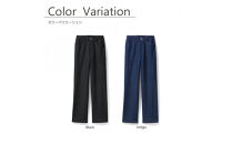 【B-THREE/ビースリー】ストレッチ×ジーンズ&nbsp;本格デニム見えのワイドパンツ(770437)