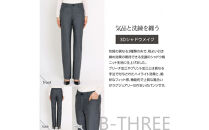 【B-THREE/ビースリー】美脚見え&nbsp;ラグジュアリーな大人のストレートパンツ(770353)