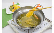 ステンレス段付き揚げ鍋24cm